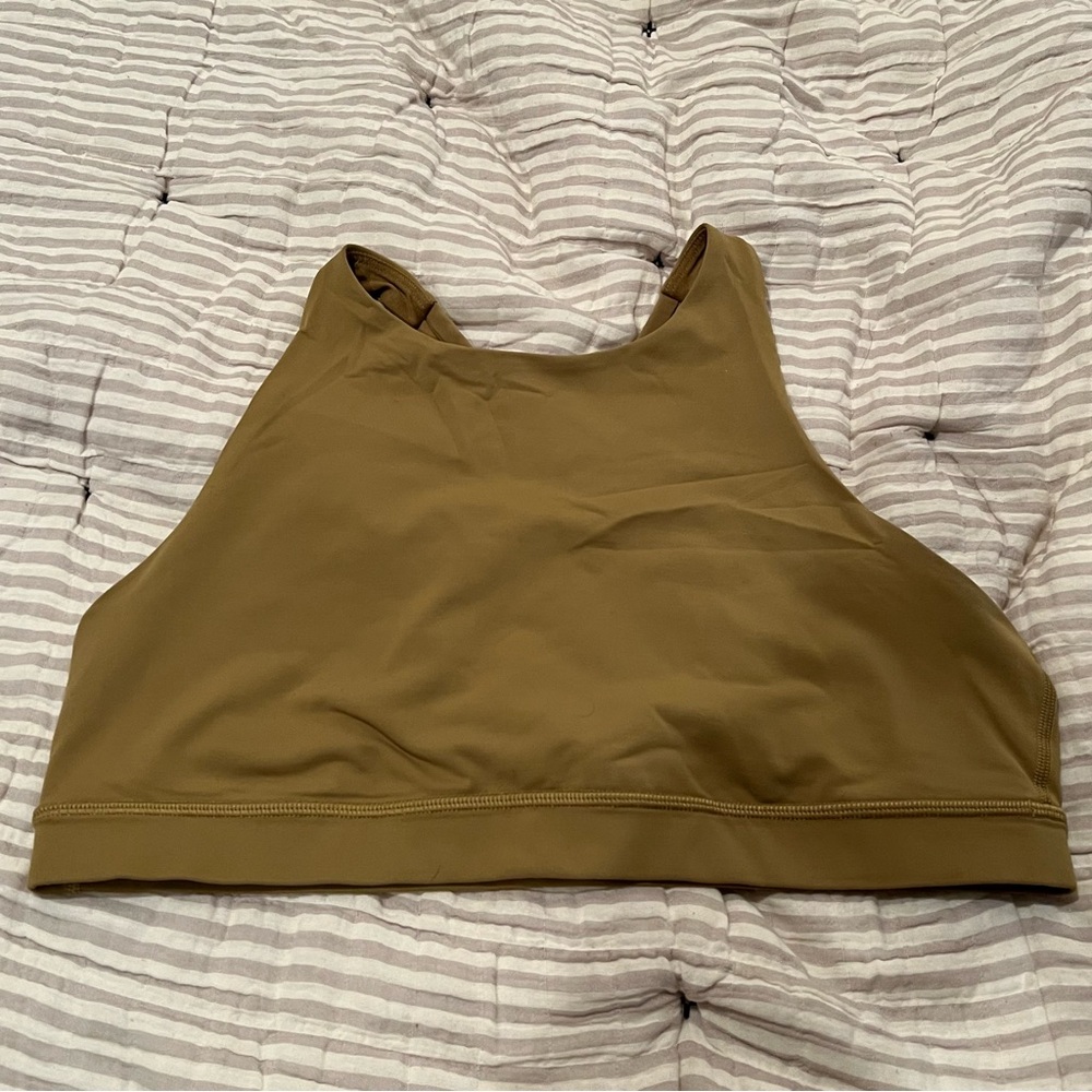 Lululemon High Neck Sports Bra 12 Green